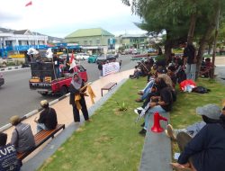 Puluhan Aktivis Gelar Aksi Demo Tuntut Pencabutan HGU PT. GMM di Maluku Utara