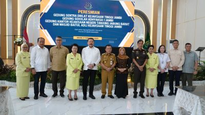 Jaksa Agung RI Pimpin Groundbreaking Rumah Sakit Adhyaksa Jambi, Resmikan Sentra Diklat dan Gedung Sarana Lainnya