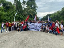 Aliansi Peduli Demokrasi Maluku Utara Gelar Aksi Protes Jilid II di Lingkar Tambang PT. NHM