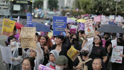 Aliansi Perempuan Indonesia Gelar Aksi Demonstrasi Pada Peringatan Hari Perempuan Internasional.