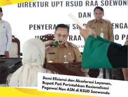 Bupati Pati Instruksikan Rasionalisasi Pegawai Non-ASN di RSUD Soewondo