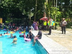 Kapolsek Pulokulon Patroli di Wisata Sendang Coyo, Imbau Warga Tetap Waspada