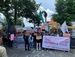 Aksi Front Kemanusiaan di Maluku Utara Desak Penyelesaian Masalah PT STS