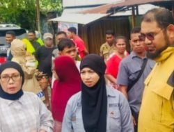Bupati Halsel dan Ketua TP-PKK Serta Ketua GOW Gerak Cepat Tinjau Langsung Lokasi Banjir