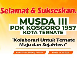 Musda III Kosgoro 1957 Kota Ternate Siap Digelar, Sejumlah Tokoh Siap Bertarung Rebut Kursi Ketua