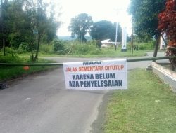 Pemilik Lahan Palang Jalan, Tuntut Hak yang Belum Dipenuhi