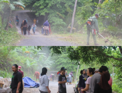 Mahasiswa KKN UGM dan Warga Pulau Hiri Kompak Gotong Royong Sambut Hiri Fest 2025