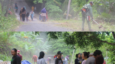 Mahasiswa KKN UGM dan Warga Pulau Hiri Kompak Gotong Royong Sambut Hiri Fest 2025