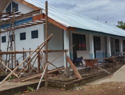 Proyek Rehabilitasi di SMP Negeri 36 Halsel Tak Miliki Papan Proyek, APD K3, Warga Pertanyakan Transparansi