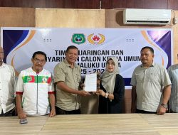 Husni Bopeng Bidik Kursi Ketua KONI Malut, Resmi Ambil Formulir Pendaftaran
