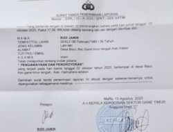 Korban Pengeroyokan Resmi Melapor ke Polsek Gane Timur, STPL Telah Dikantongi