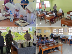 MBG Perdana Diluncurkan di Pulau Hiri, 570 Siswa dari 9 Sekolah Terima Makanan Bergizi Gratis