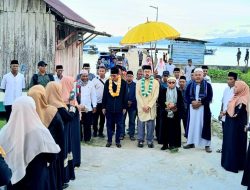 Sultan Bacan ke-22 Bersama Wabub Halsel Hadiri Prosesi Pemasangan Tiang Alif Masjid Al-Muhajirin Desa Pelita