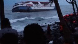 KM Intim Teratai Karam di Perairan Pulau Makian, Tim SAR Lakukan Evakuasi