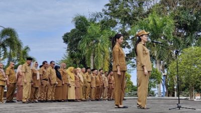 Pimpin Apel pagi Gubernur Sherly Ingatkan Tidak Ada Pemotongan TPP ASN Level Staf