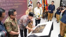 Perkuat Ibu Kota, KPU Malut Resmi Berkantor di Sofifi Disambut Gubernur Sherly Laos