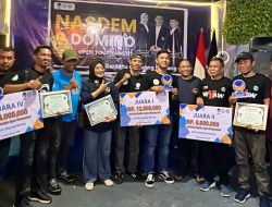Dari Strategi ke Juara, Turnamen Domino NasDem di Ternate Cetak Pemenang Baru