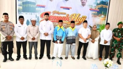 Kuota Terpangkas, Bupati Bassam Lepas 2 Jemaah Haji Halsel Berangkat ke Tanah Suci