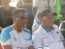 Ketum KONI Sarbin Sehe Saksikan Pertandingan Muaythai Porprov V, Halut Borong 7 Medali Emas