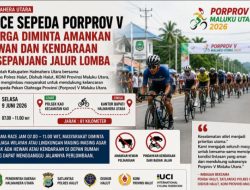 81 Kilometer Adu Cepat, Pemkab dan Polres Halut Ajak Warga Dukungan Demi Kelancaran Balap Sepeda Porprov 