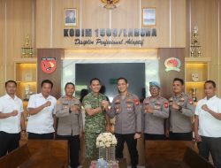 Kapolres Halsel Perkuat Sinergi TNI dan Kejaksaan melalui Silaturahmi Lintas Institusi