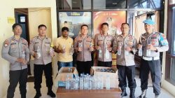 Polsek Bacan Timur Sita 60 Botol Cap Tikus dalam Razia di Desa Babang
