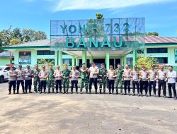 Polres dan Yonif Raider 732/Banau di Halbar Tegaskan Sinergitas Kompak Jaga Kamtibmas