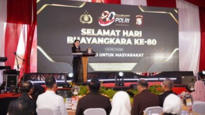 Hadiri HUT Bhayangkara ke-80, Sherly Laos, Pemprov dan Polda Stabilitas Keamanan dan Dorong Investasi