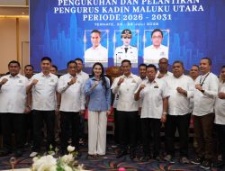 Pelantik Kadin Malut, Gubernur Sherly, Harus Jadi Motor Penggerak Investasi dan UMKM Maluku Utara