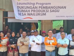 Potensi Sagu Wailukum Dikembangkan, PT Position Serahkan Fasilitas Produksi Lengkap
