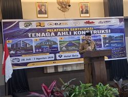 Pelatihan Sertifikasi Dibuka, Wagub Malut Tekankan Pentingnya SDM Konstruksi Berdaya Saing