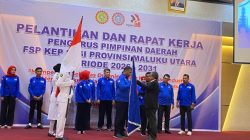 Aswar Salim Resmi Pimpin FSP KEP SPSI Malut, Bidik Konsolidasi di 10 Kabupaten dan Kota
