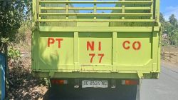 Truk PT Natural Indococonut Organik Tabrak Tiang PLN dan Kabel WiFi di Galela, Warga Tuntut Pertanggungjawaban