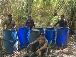 Polres Halmahera Selatan Musnahkan Lokasi Penyulingan Cap Tikus, Ratusan Liter Saguer Dimusnahkan