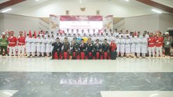 45 Calon Paskibraka Halsel Dikukuhkan, Helmi Tekankan Disiplin dan Kekompakan