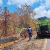 Karhutla Terkendali, PUPR Malut Tetap Siaga Sisir dan Siram Kawasan Rawan Api