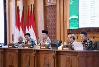 Menteri Nusron saat Rapat Koordinasi Transformasi Layanan di Kantor Sekretariat Daerah Provinsi Jawa Timur, Surabaya, (11/09/2026). Dok. MW/FA