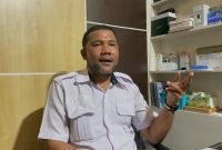 Wakil Ketua Koperasi TKBM, Irvan M. Saleh, saat di temui wartawan di ruang kerja. (14/09/26). Dok. Agis