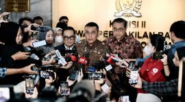 Wamen Ossy saat ditemui usai Rapat Kerja dengan Komisi II DPR RI di Jakarta. Selasa (15/09/2026). Dok. LS/FA