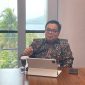Kepala OJK Provinsi Maluku Utara, Adi Surahmat Saat di temui wartawan Koordinasi terkait Aktivitas Investasi Ilegal Zahra Berkah. Kamis, (17/09/26). Dok. Agis