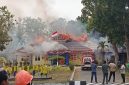 Kantor Dinas PUPR Haltim Saat Terbakar. (10/09/26). Dok. M. Dzarik