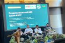 Sosialisasi Permenhut Nomor 8 Tahun 2026 terkait RKTN Oleh Direktur Rencana Perubahan Kawasan Hutan dan Pembentukan Wilayah Pengelolaan Hutan, Direktorat Jenderal Planologi Kehutanan Kementerian Kehutanan RI bersama Dinas Kehutanan Provinsi Maluku Utara yang berlangsung di Bela Hotel Ternate. Kamis, (17/09/26). Dok. Agis