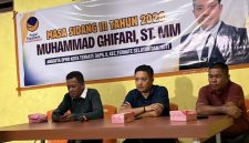 Anggota DPRD Kota Ternate dari Partai NasDem, Muhammad Ghifari Bopeng, saat melaksanakan reses di Kelurahan Fitu. Rabu (16/9/2026). Dok. Arif