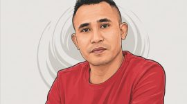 Direktur Pelta Malut, Maruf Majid. Senin, (21/09/26). Dok. Istimewah
