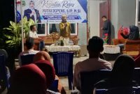 Anggota DPRD Provinsi Maluku Utara, Husni Bopeng, yang juga Wakil ketua II, reses di Kelurahan Tarau, Kecamatan Ternate Utara, Jumat (25/9/2026). Dok. Wan