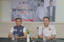 Ketua ICF Maluku Utara, M. Ghifari Bopeng dan Sekretaris ICF yang juga Koordinator Daerah (Korda), Hasrul, Saat melaksanakan rapat koordinasi yang berlangsung di Muara Hotel Ternate. Sabtu (26/09/26). Dok. Istimewah. 