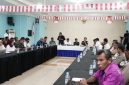 DKP Provinsi Maluku Utara bersama Ditjen PSDKP KKP RI menggelar Rapat Evaluasi dan Koordinasi Pengawasan Sumber Daya Kelautan dan Perikanan di Kantor PPN Bastiong, Ternate,.Rabu (16/9/2026). Dok. Humas Pemprov Malut