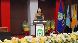 Pidato Gubernur Sherly Tjoanda dan Penyampaian KUA-PPAS 2027 berlangsung di Ruang Sidang DPRD Provinsi Maluku Utara. Selasa (22/09/26). Dok. Humas ADPIM