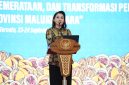 Gubernur Maluku Utara, Sherly Tjoanda membuka secara resmi Rapat Koordinasi Pendidikan Provinsi Maluku Utara Tahun 2026 di Gamalama Ballroom, Bela Hotel, Ternate. Rabu, (23/09/26). Dok. Humas ADPIM. 