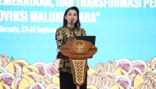 Gubernur Maluku Utara, Sherly Tjoanda membuka secara resmi Rapat Koordinasi Pendidikan Provinsi Maluku Utara Tahun 2026 di Gamalama Ballroom, Bela Hotel, Ternate. Rabu, (23/09/26). Dok. Humas ADPIM.